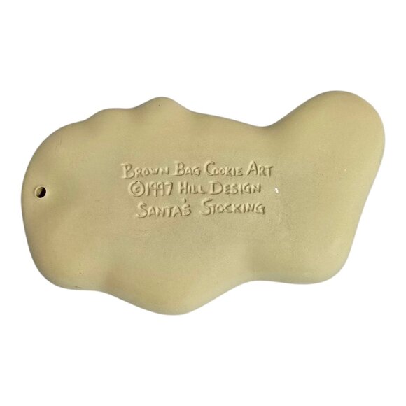 NEW Vintage 1997 Santa's Stocking Cookie Mold by Brown Bag Cookie Art w/ Book - Picture 3 of 5